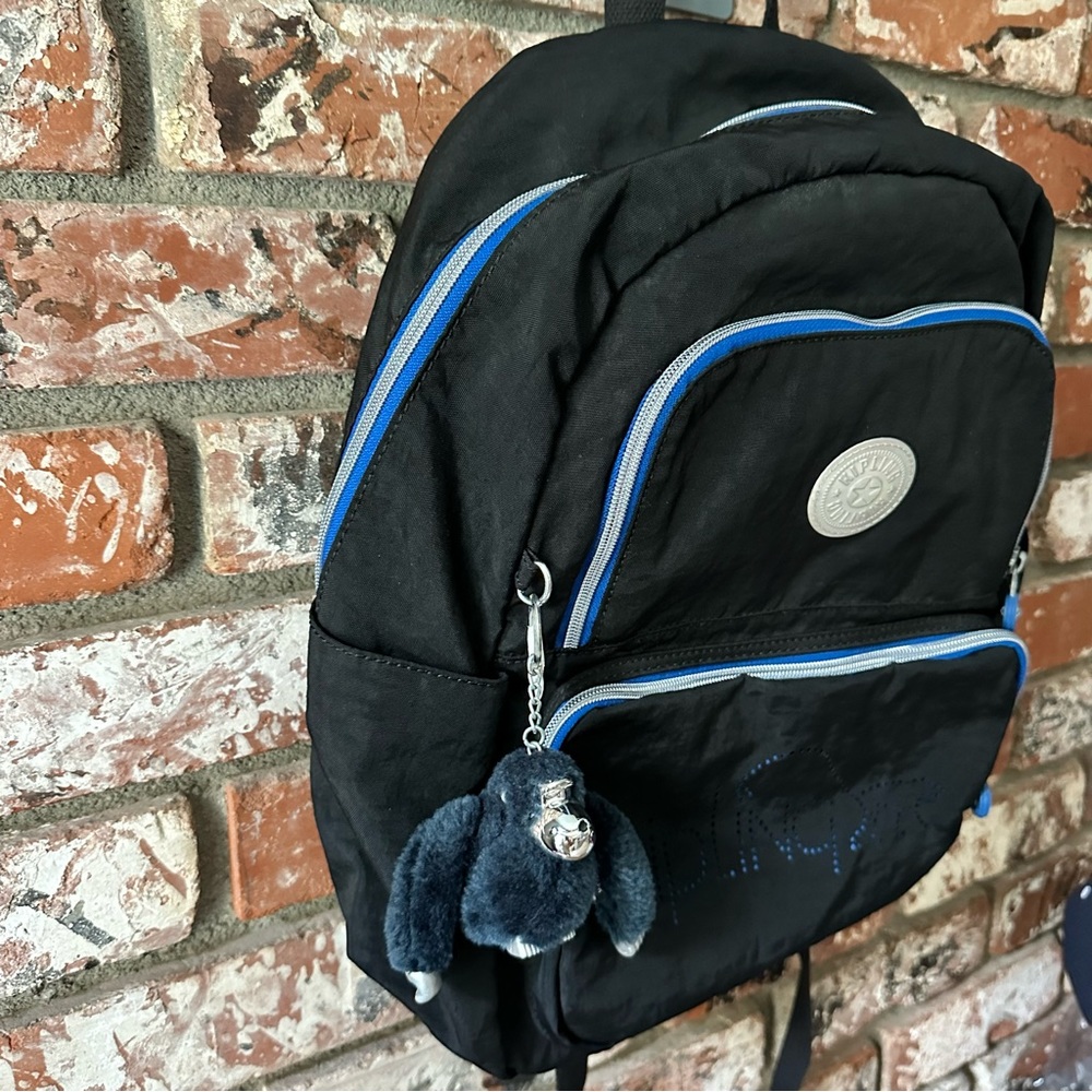 Kipling Goddard Medium Multi Pocket Backpack Blac… - image 3